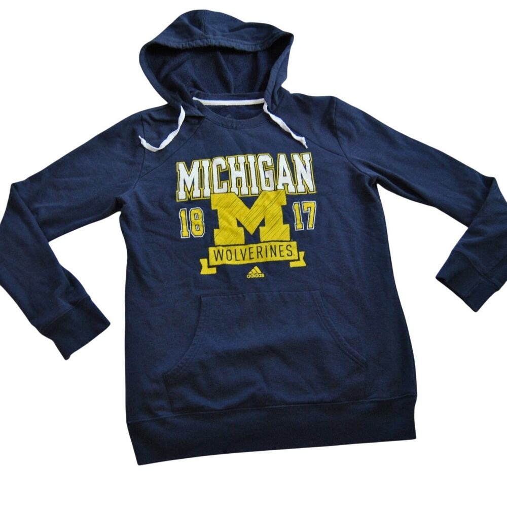 Adidas University of Michigan Wolverines Hoodie Large